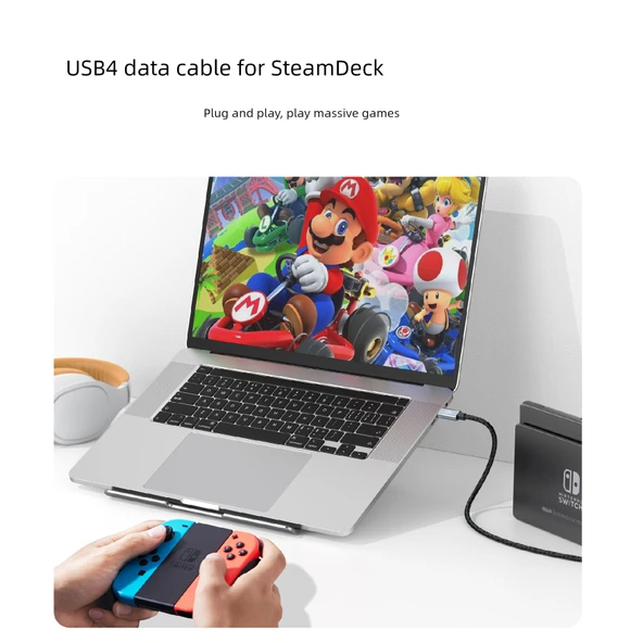 USB 3.2 Veri Kablosu - 3m - 20Gbps - 100W Hızlı Şarj - 8K Ekran Yansıtma - 12