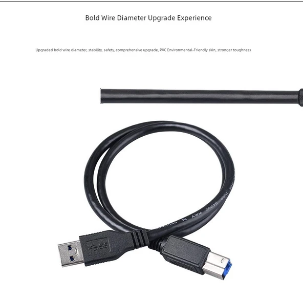 USB 3.0 Veri Kablosu - 0.5m - USB3.0 Arayüzü - 12