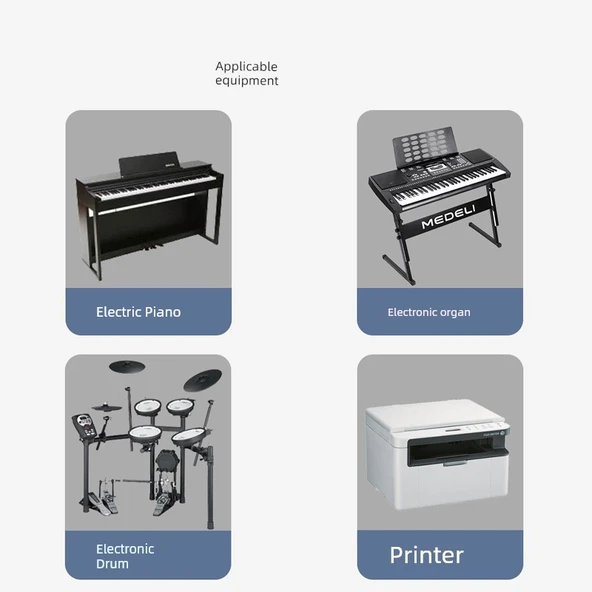 OTG Elektronik Klavye Mobil Telefon Bağlantı Kablosu - Siyah Dirsek - Type-C Dişi - USB-B Erkek - Resim 2