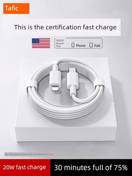 USB Hızlı Şarj Kablosu - 1.5m - İki Paket - Resim 2