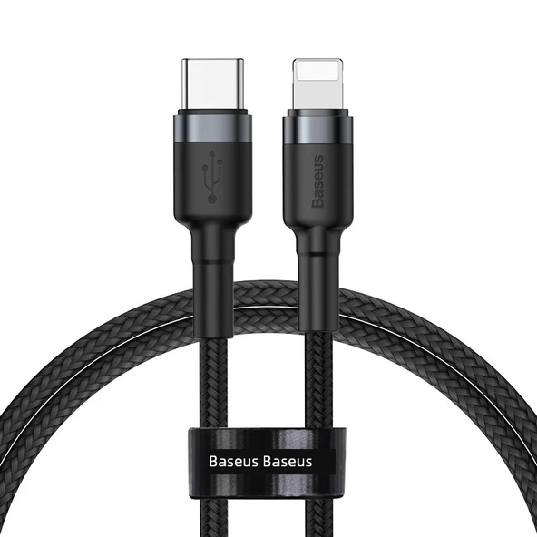 Hızlı Şarj Veri Kablosu - Apple 11-14 Özel - Kırmızı Kasa + Siyah Hat - 1m