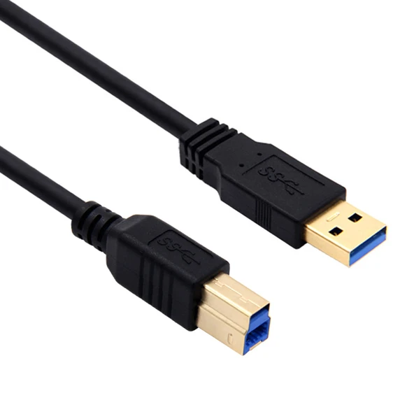 USB 3.0 A'dan B'ye Erkek Yazıcı Kablosu - 5m - Mavi
