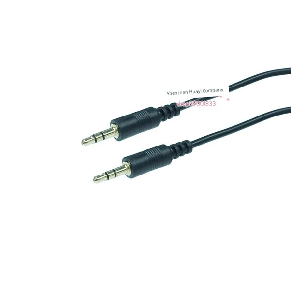 3.5mm Ses Aux Kablosu - 0.3 metre Çift Bükme 3.5-3.5 - 3