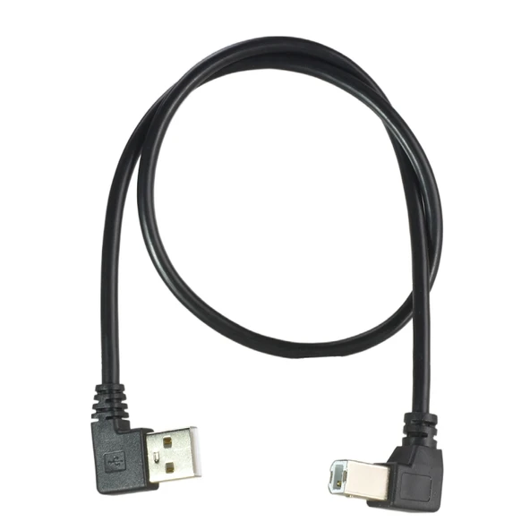 USB 2.0 A Erkek - B Erkek Yazıcı Kablosu - 30cm - Sol Dönüş - 6