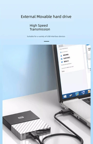 USB Veri Kablosu - 1.5m - Siyah - 11