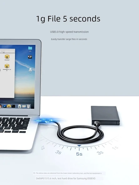 USB 3.0 Alaşım Erkek Erkek Kablo - 1 m - 2