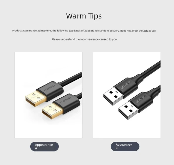 USB 3.0 Alaşım Erkek Erkek Kablo - 1 m - 11