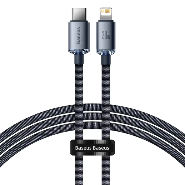 USB Type C ile Lightning PD 20W Hızlı Şarj Kablosu - 1.2m Siyah