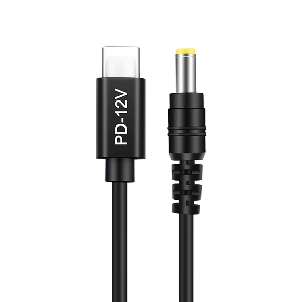 Type-C Ayarlanabilir 5-20V Kablo - DC5.5mm + Nötr Başlık - 3
