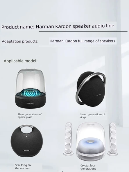 3.5mm Aux Kablo - Harman Catton Siyah - 3