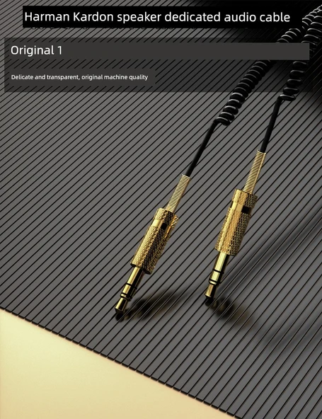 3.5mm Aux Kablo - Harman Catton Siyah - 6
