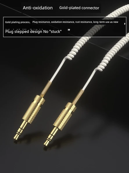 3.5mm Aux Kablo - Harman Kardon Siyah + Type-C Adaptör - 5