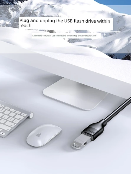 USB 3.0 Uzatma Kablosu - 5m - Yüksek Hız - Nikel Kaplama - 10