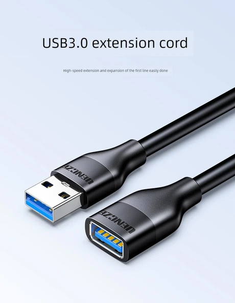USB 3.0 Uzatma Kablosu - 1m - Yüksek Hız - Nikel Kaplama - 6