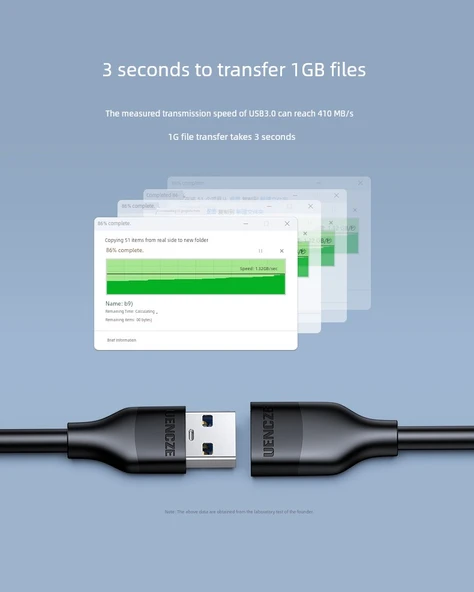USB 2.0 Uzatma Kablosu - 12cm - Nikel Kaplama - 8