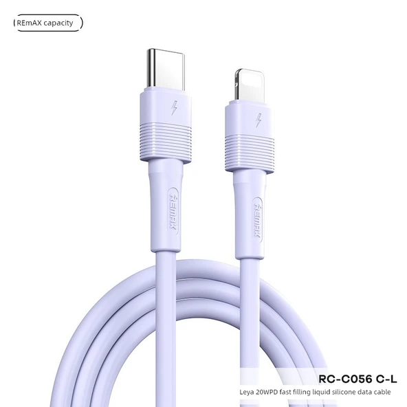Hızlı Şarj Veri Kablosu - Mor - 100 cm - RC-C056