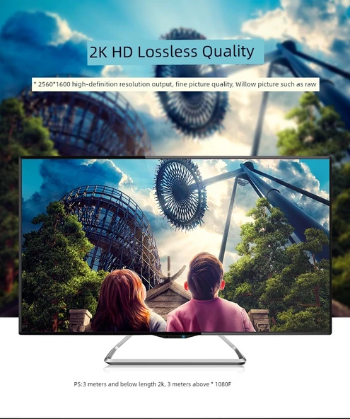 DVI 24+1 Monitör Kablosu - Siyah - 5 Metre - 7