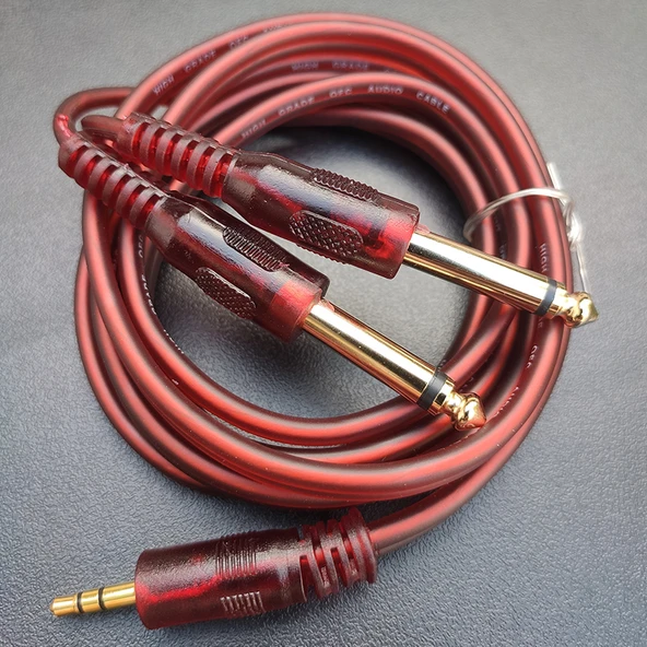 Anti-Dondurma Altın Kaplama Lightning'den Çift RCA Ses Adaptör Kablosu - 1.1m - 3