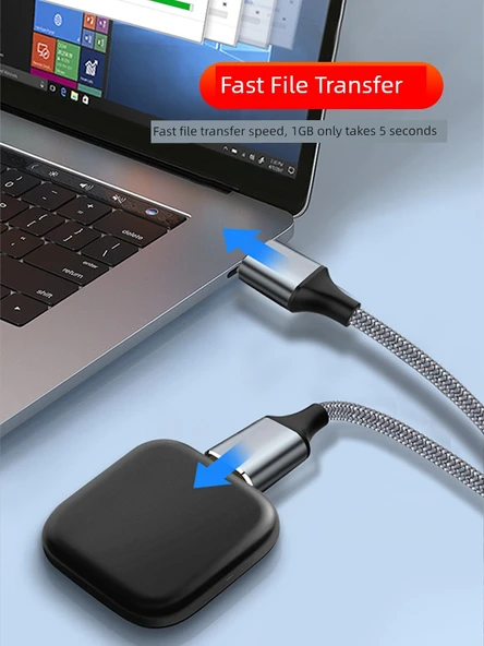 USB 3.0 Erkek - Erkek Veri Kablosu - 1m - Gri - 5