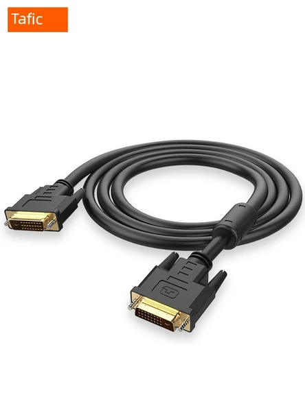 DVI 24+1 Monitör Kablosu - Siyah - 5 Metre - 4