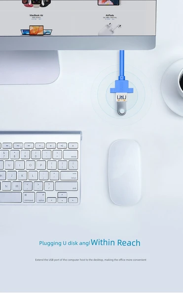 USB 3.0 Uzatma Kablosu - 1m - Kadın Kadın - 29mm Delik Aralığı - 10
