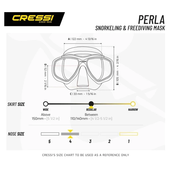 Cressi Perla Dalış Maskesi - 10