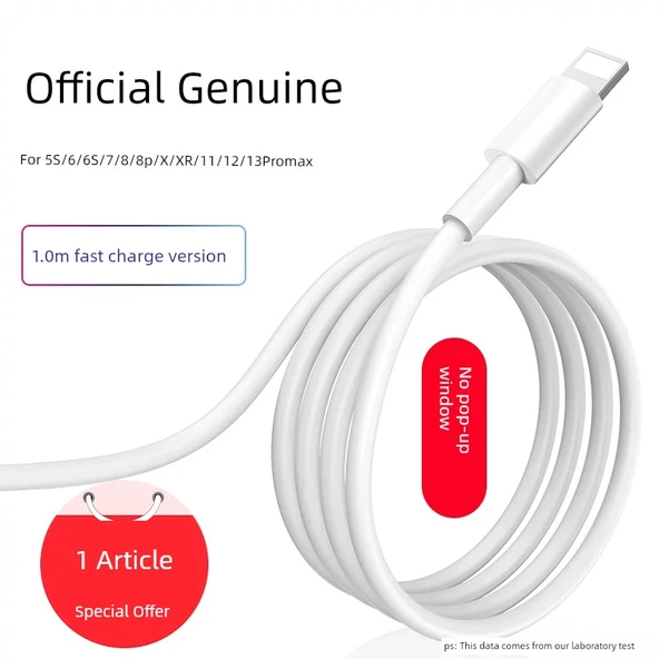 Apple Lightning USB Veri Kablosu - 1 Metre - Hızlı Şarj