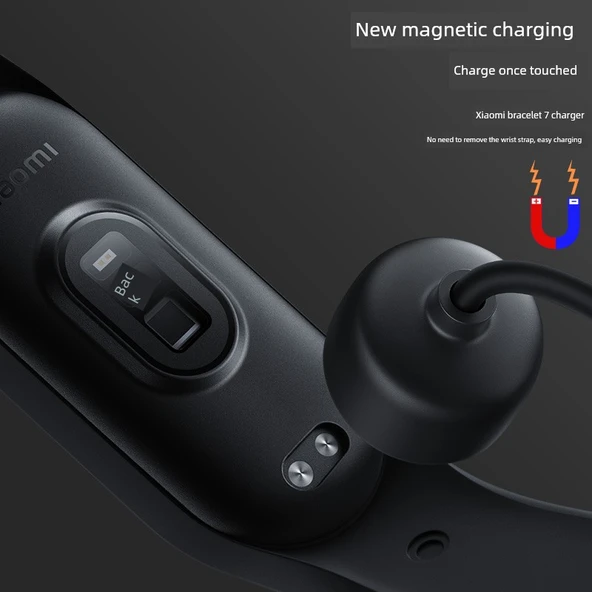 Xiaomi Mi Band 7 Şarj Kablosu - Kot Mavi Kordon - 3