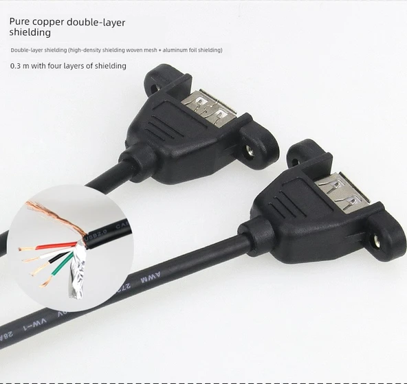 9 Pin Anakart USB Uzatma Kablosu - 0.5m - 9p DuPont USB AF + AF - 11