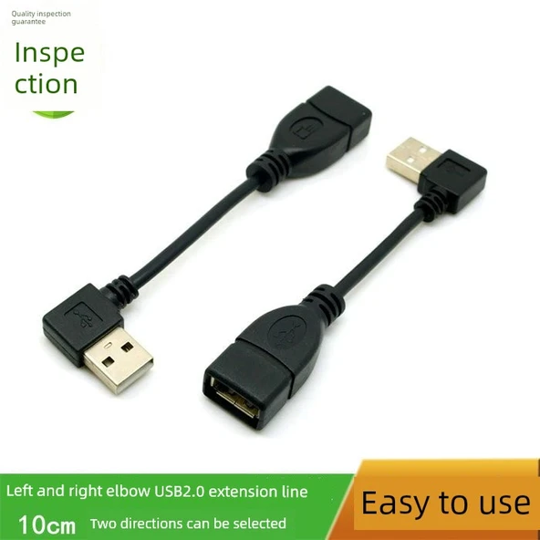 USB 2.0 Erkek Dişi Uzatma Kablosu - 1m Aşağı Eğilim - 2