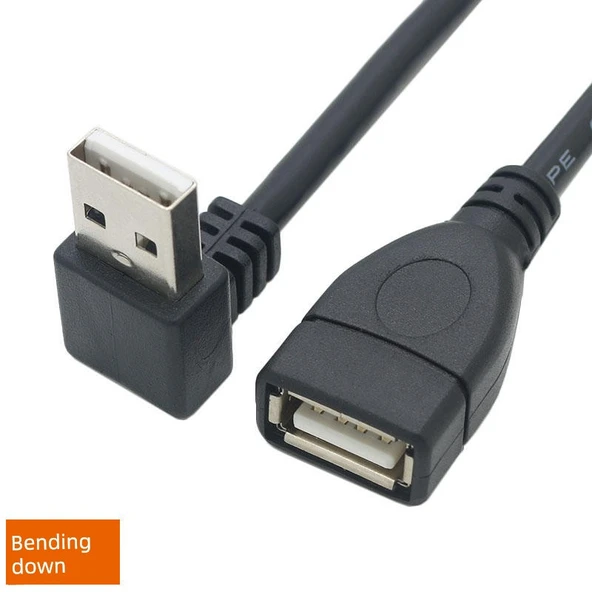 USB 2.0 Erkek Dişi Uzatma Kablosu - 1m Aşağı Eğilim