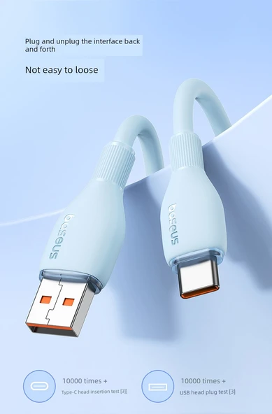 USB Type-C Veri Kablosu - Xinghai Mavi - 2m - 66W/88W/100W Süper Hızlı Şarj - 12