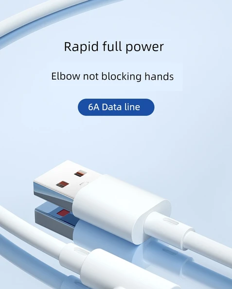 Type-C 66W Hızlı Şarj Kablosu - 0.5m Siyah (Tek Paket) - 5