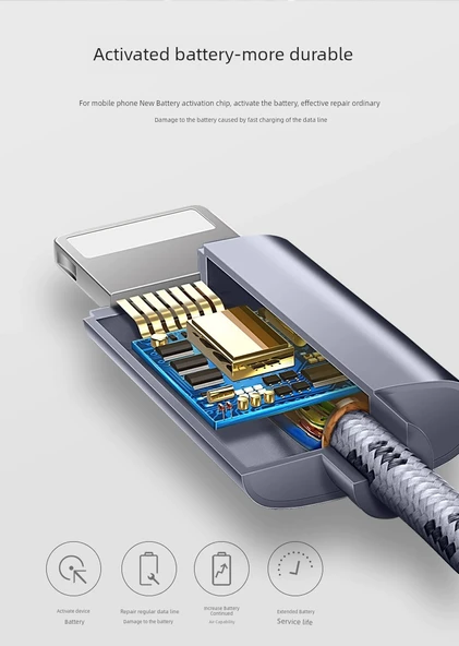 iPhone Lightning Veri Kablosu - Tuhaojin - 1m - Tek Paket - 10