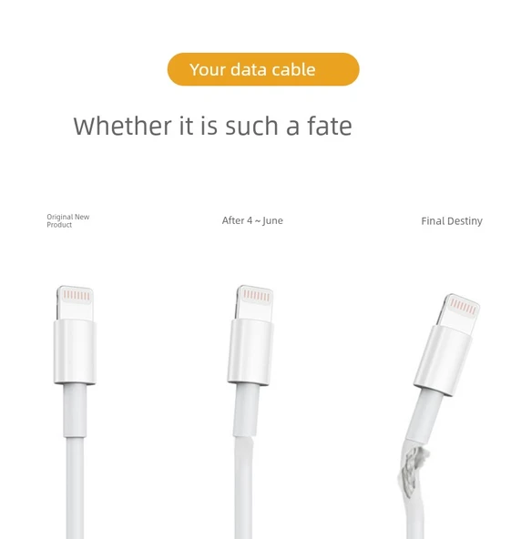 USB Kablo Koruyucu - Android Nötr Pembe - 4