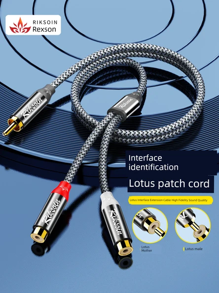 Koaksiyel RCA Ses Kablosu - 2.4m - Şık Gri - 6