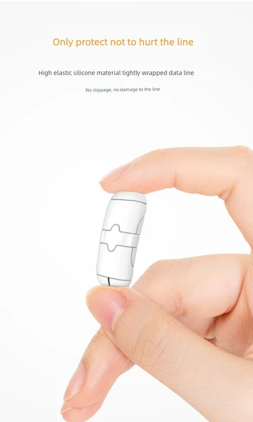 USB Kablo Koruyucu - Android Nötr Pembe - 12