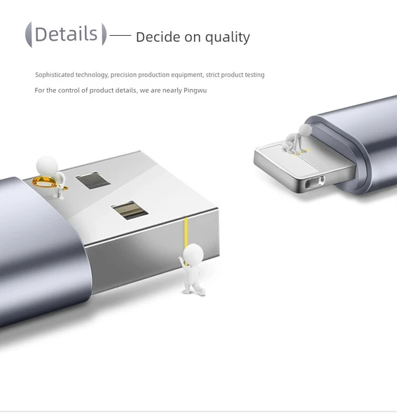 iPhone Lightning Veri Kablosu - Tuhaojin - 1m - Tek Paket - 5