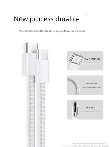 Apple 8-14 Serisi PD Hızlı Şarj Kablosu Lightning 2.0 m - 2 Paket - 10