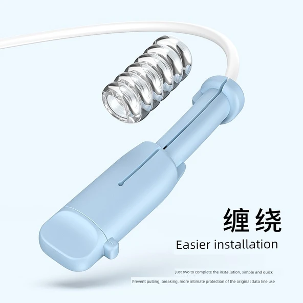 USB Kablo Koruyucu Kılıf - Çift Tip-C Siyah - 13. Nesil - 4