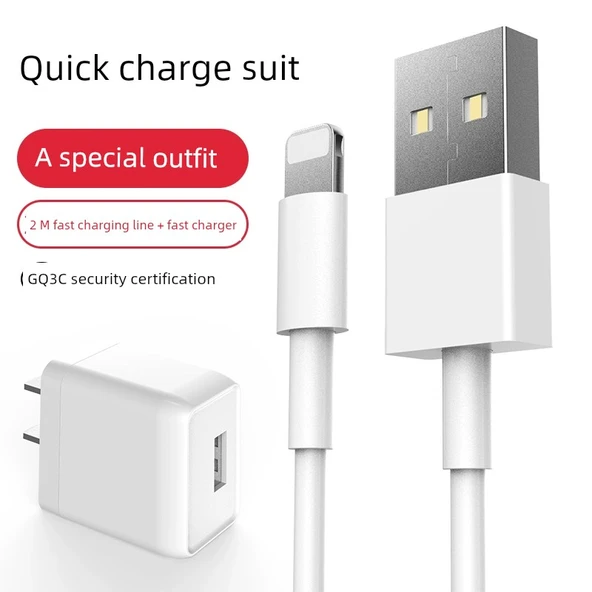 AirPods Şarj Veri Kablosu - Şarj Başlığı + 2m Özel Kablo
