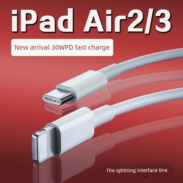 iPad Air 2/3 30W Hızlı Şarj Kablosu - 2m