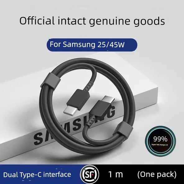 Hızlı Şarj USB-C Kablo - 1m - Tek Paket