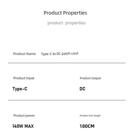 140W USB-C to DC5.5 2.1mm PD Hızlı Şarj Adaptör Kablosu - Siyah Düz Siyah Port - 12