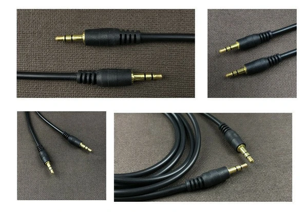 3.5mm Erkek-Erkek Araç Aux Ses Kablosu - Altın Kaplama - 15 m - 11