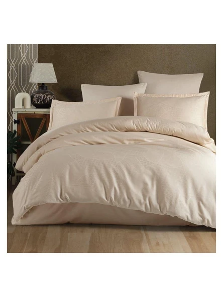 Clasy %100 Pamuk Saten Jakarlı Çift Kişilik Nevresim Takımı