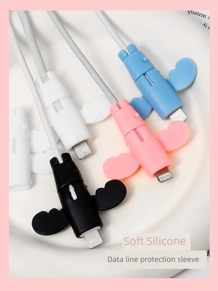 USB Kablo Koruyucu Kılıf - Rastgele 8 Paket - 2