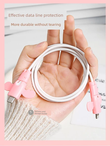 USB Kablo Koruyucu Kılıf - Rastgele 8 Paket - 11