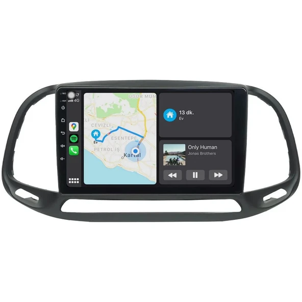 FİAT DOBLO (2015-2022)-9''ANDROİD GERÇEK 2+32 GB / 4 ÇEKİRDEK 1.6Ghz / WIFI 5.0Ghz / BT 5.4-KABLOSUZ CARPLAY-AHD HD GERİ GÖRÜŞ KAMERA HEDİYE - 4