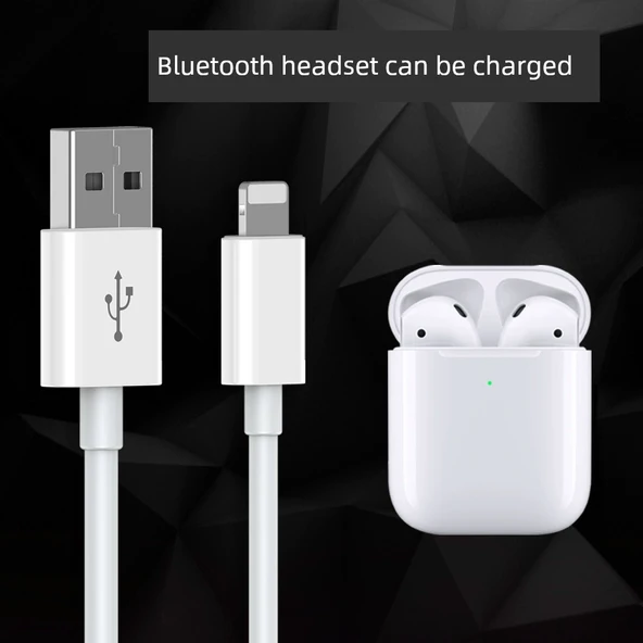 Bluetooth Kulaklık Şarj Kablosu - 0.25M - Android Jack - Şarj Başlığı ile - 2